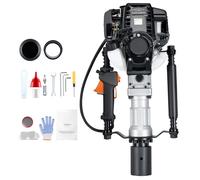 Enfonceur de Poteau - DUOKU - JH-68 - Moteur 4 Temps 1000 W - 2 Têtes d'Enfoncement - Essence 37,7 cc