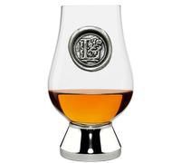 English Pewter Company Glencairn Verre à whisky personnalisé avec initiale monogramme - Cadeaux uniques pour homme - avec votre choix d'initiale 200 ml [WGP212] (L)