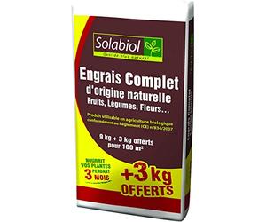 Engrais complet, sac de 9kgs + 3 kgs offerts