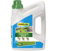 Algoflash Engrais Gazon Liquide 3 en 1 à diluer, Utilisable en Agriculture Biologique - 2,5 L, Marron