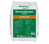 Floragard Beckmann Profi Engrais pour Gazon 6 + 5 + 12 en Automne 25 kg