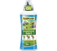 ALGOFLASH Engrais Liquide Gazon 3 Actions, Utilisable en Agriculture Biologique, A diluer, Pour 100 m², 1 L, ALGAZBIO1000, nc