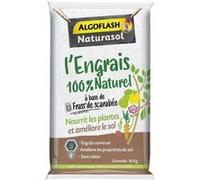 Algoflash Engrais NATURASOL 100 % naturel complet à base de Fass de scarabée 10 kg