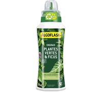 Algoflash Engrais liquide Plantes vertes et Ficus - Agriculture biologique - 500 mL - Marron
