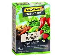 Algoflash Engrais potager NATURASOL – Jusqu'à 25 m², dosette incluse – 1,5 kg Vert