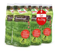 Engrais pour Gazon VERDURMAX® Printemps / Été - 5 kg x4 pour une Pelouse Éclatante