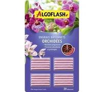 Algoflash Bâtonnets engrais pour orchidées – Action jusqu'à 3 mois – 20 bâtonnets