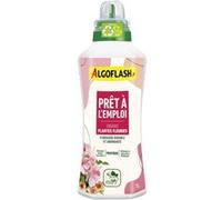 Algoflash Engrais Liquide Plantes Fleuries, Prêt à l'emploi, Utilisable en Agriculture Biologique - 1 L, Marron