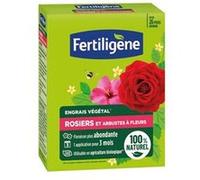 FERTILIGENE FEGROS650 - Engrais Végétal Rosiers et Arbustes à Fleurs 650 g - Une floraison plus abondante - Seulement 1 application en 3 mois - Jusqu'à 26 pieds - Produit 100% naturel avec zéolite