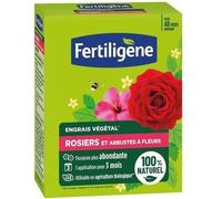 FERTILIGENE FEGROS12 - Engrais Végétal Rosiers et Arbustes à Fleurs 1,2 kg - Une floraison plus abondante - Seulement 1 application en 3 mois - Jusqu'à 48 pieds - Produit 100% naturel avec zéolite