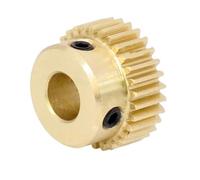 Engrenage conique en laiton, 1 pièce d'éperon cylindrique de 0,5M avec pas 4mm 5mm 6mm 6.35mm 7mm 8mm alésage .5 Module 38 T 40T matériel d'arbre pignon(38 teeth Hole 6mm)