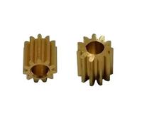 Engrenage conique en laiton, 2 pièces module 0,5 11 dents alésage 3,12 mm éperon plat 6,35 diamètre 7 épaisseur matériel d'arbre de pignon moteur