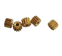 Engrenage conique en laiton, 5 pièces 0, M 7T cylindrique Module 7 dents éperon plat 4, mm de diamètre matériel d'arbre pignon droit(4mm thick 1mm tight fit)