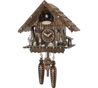Engstler - 4053_Q - Coucou - Quartz - Noyer - 22 cm