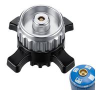 Enhon Adaptateur pour cartouche de gaz compatible avec le système Campingaz CV Easy Clic et la valve à vis EN417, adaptateur en laiton et alliage métallique