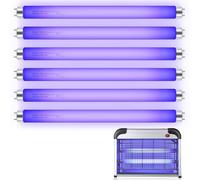 Enhon Lot de 6 Tubes UV de Remplacement T8 F10W pour Tue-Insectes, Ampoule UV de 13 Pouces pour Tue-Mouches Électrique 20W / Destructeur d’Insectes/Tue-Moustiques, Tube T8 pour Intérieur