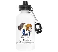 Enigmae You're My Person Meredith Cristina Sitting Always Be Blanc Bouteille d'eau Aluminium Des Sports Voyage Extérieur White Water Bottle Travel Outdoor