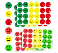 EnixwH 2400 Pièces Stickers Emoticones, Autocollant Enfant, Autocollant Recompense ommettes Rondes, Élèves pour Tableau de Récompenses Comportement Calendrier des Enseignants