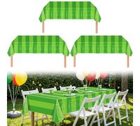 EnixwH 3 Pièces 137 × 274 CM Nappe Anniversaire Jetable Imperméable et Résistant à I'huile Nappe Anniversaire Pliable pour Fête d'anniversaire pour Enfants sur Le Thème du Football