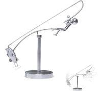 EnixwH Sculpture Cinétique du Pêcheur Équilibrage Objet Décoration de Bureau Statuette Decoration Ornement Modèle Pêche Équilibré pour Bibliothèque Table Basse Meuble TV Bureau Bibliothèque