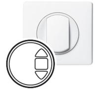 Legrand 068179 Enjoliveur Céliane pour Interrupteur Individuel Radio RTS Somfy, Blanc