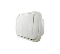 Enjoliveur Céliane blanc 5 commandes compactes - doigt large