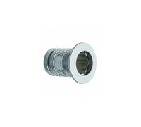 Enjoliveur de trop plein chromé sécable diamètre 24 mm, longueur 35 mm pour vasque