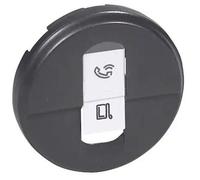 Enjoliveur Gris Graphite Simple Pour 1 Prise Rj45 Celiane Legrand
