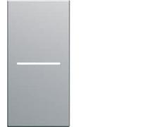 enjoliveur - interrupteur - a voyant - 1 module - titane - hager gallery wxd011t