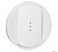 Legrand Enjoliveur large Céliane 068003 pour commandes d'éclairage standard Blanc