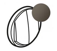Enjoliveur large Céliane pour double interrupteur , va-et-vient ou poussoir - finition graphite - Legrand