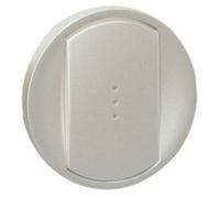 Enjoliveur large Céliane pour toutes commandes d'éclairage standard - finition titane - Legrand
