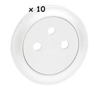 Enjoliveur - LEGRAND - Céliane - Lot de 10 - Blanc - Rectangulaire - Intérieur