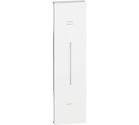 Enjoliveur Living Now avec marquage +/- MyHOME_Up 1 module - blanc