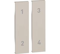 Enjoliveur Living Now with Netatmo pour commande 4 scenarios 2 modules - sable