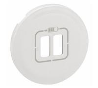 Enjoliveur ou doigt pour chargeur double USB - Céliane - titane LEGRAND