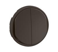 Enjoliveur pour double poussoir NO+NF lumineux Céliane - Noir - LEGRAND - CN3001