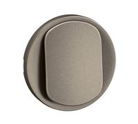 Enjoliveur pour interrupteur et ou va-et-vient Céliane - Titanium - LEGRAND - CT0001
