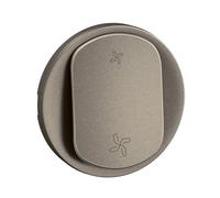 Enjoliveur pour interrupteur ou poussoir VMC Céliane 2 vitesses - Titanium - LEGRAND - CT6001