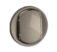 Enjoliveur pour interrupteur ou va-et-vient avec porte-étiquette Céliane livré avec 2 étiquettes - Titanium - LEGRAND - CT5001