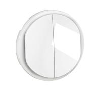 Enjoliveur pour double interrupteur et ou va-et-vient Céliane - Blanc - LEGRAND - CB2001