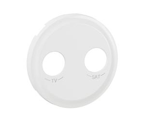 Enjoliveur pour prise TV-R-SAT DAB+ Céliane - Blanc Antimicrobien - LEGRAND - CB7027