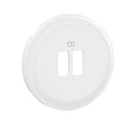 enjoliveur - pour prise usb - simple ou double - blanc - legrand céliane cb0154
