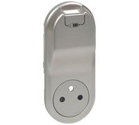 enjoliveur - prise de courant 2p+t + usb- legrand céliane - titane