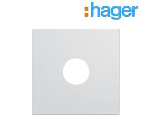 Enjoliveur prise TV 2 modules pure GALLERY HAGER WXD251B