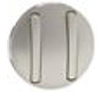 Enjoliveur Titane pour double interrupteur et va-et-vient Soft 10AX - doigt étroit gris G