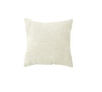 Enjoy Home, Coussin Déhoussable carré, 40x40 cm, Ecru, Velours chenillé, Lavable à la Machine, pour Maison Salon Chambre Lit, Collection Kamala