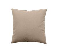 Coussin déhoussable uni en coton Naturel 60x60 cm