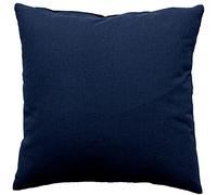 Enjoy Home, Coussin Déhoussable, Dimension 60x60 cm, Bleu Marine, Coton certifié Oeko Tex, Lavable en Machine, Fermeture éclair, Idéal pour Apporter de la Couleur à Vos canapés, Collection Panama
