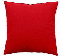 Coussin uni effet Bachette déhoussable - 60 x 60 cm - Rouge